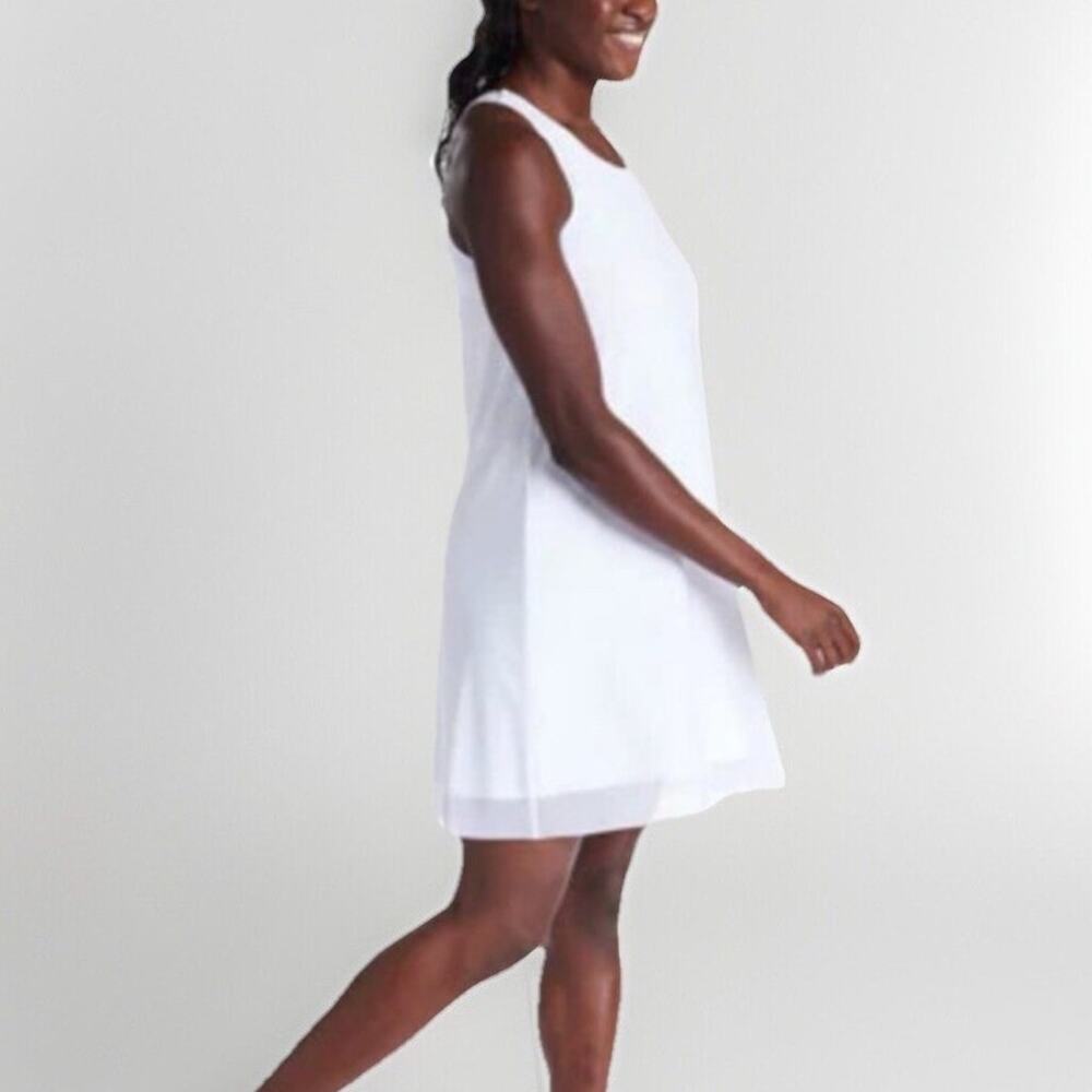 NEW Oiselle Mio White Mesh Tennis Dress Sleeveless Active Pickelball Womens Sm